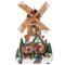 LED Lighted Animated and Musical Windmill Christmas Village Display Decoration - 13.25"